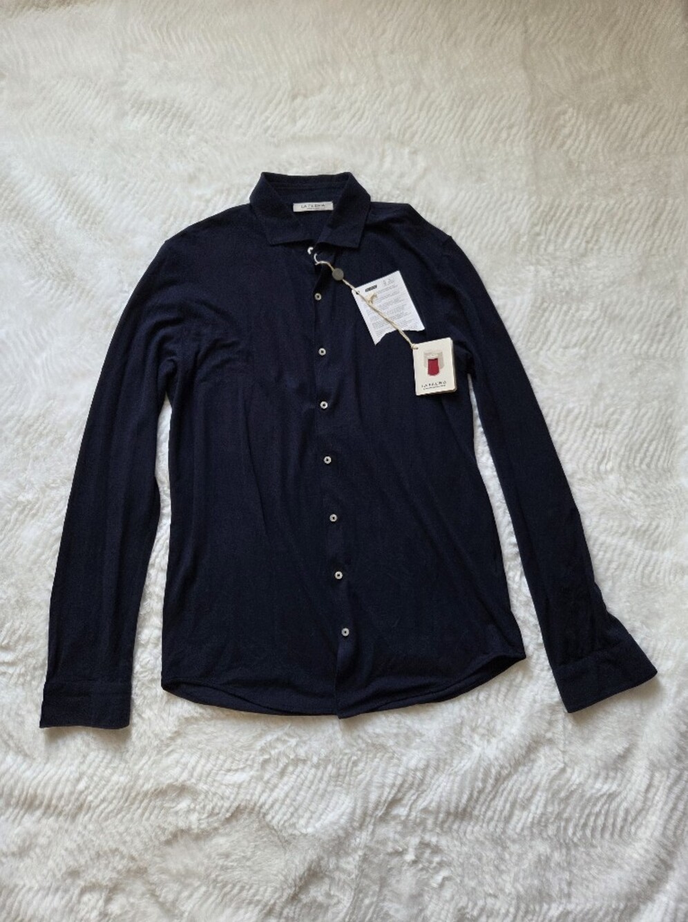 Men's Long-Sleeve Casual Button-Down Shirt - Black